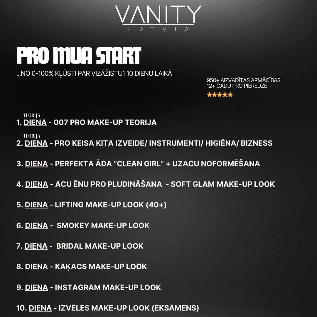 🚨 MAKE-UP ARTIST BĀZES INTENSĪVAIS KURSS 🚨