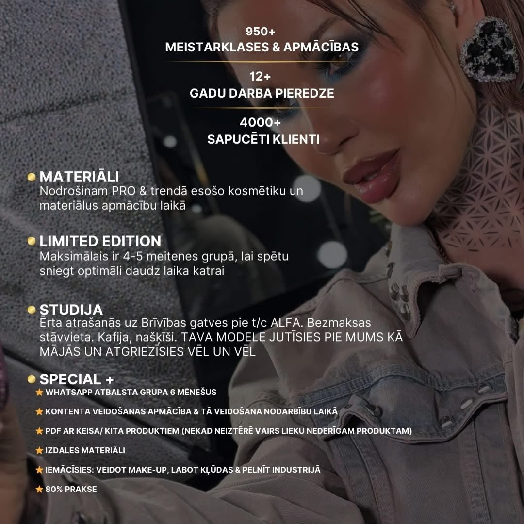 🚨 MAKE-UP ARTIST BĀZES INTENSĪVAIS KURSS 🚨